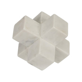 7" Marble Jack Sculpture - White