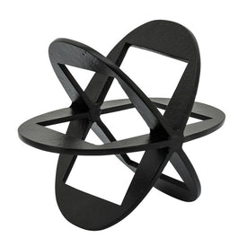 8" Metal Linked Orb - Black