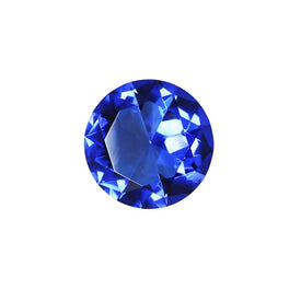 3" Faceted Glass Diamond Solitaire Decoration - Blue