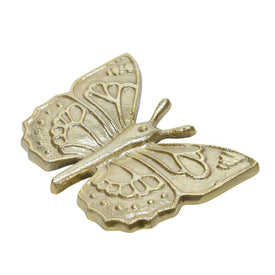 7" Metal Butterfly Figurine - Gold