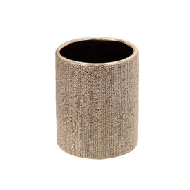 5" Beaded Pencil Holder - Champagne