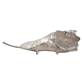 21" Metal Leaf Platter - Nickel