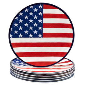 Stars & Stripes 11" Dinner Plates Set of 6