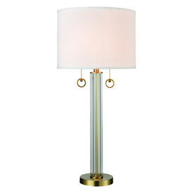 Cannery Row Two-Light Table Lamp - Antique Brass
