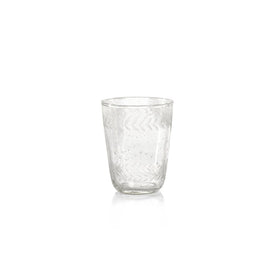 Colette Handmade & Etched Double Old Fashioned Glasses Set of 4