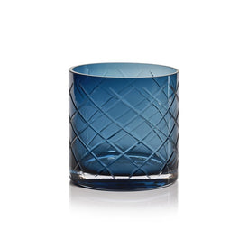 Mariel 6" Tall Hand-Cut Glass Vase/Candle Holder