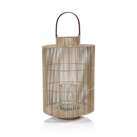 Carina Buri Lantern with Glass Hurricane