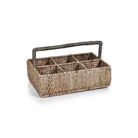Mercela Seagrass Drinkware/Cutlery Caddy