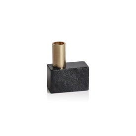Malakai Horizontal Marble Candle Holders Set of 2