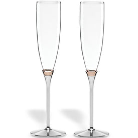 Rosy Glow Flutes Set of 2