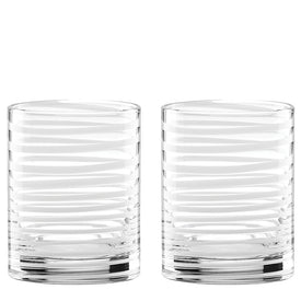 Charlotte Street White Double Old Fashioned Glasses Set of 2