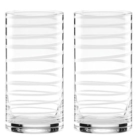 Charlotte Street White Highball Glasses Set of 2