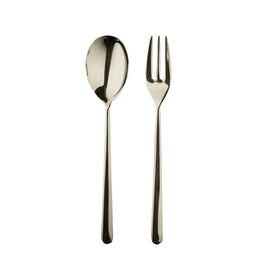 Linea Champagne Two-Piece Serving Set