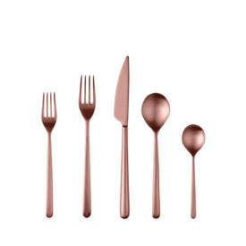 Linea Ice Bronzo Five-Piece Flatware Place Setting
