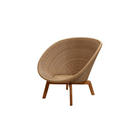 Peacock Lounge Chair with Teak Legs