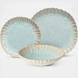 Mallorca Three-Piece Dinnerware Place Setting with Pasta Bowls