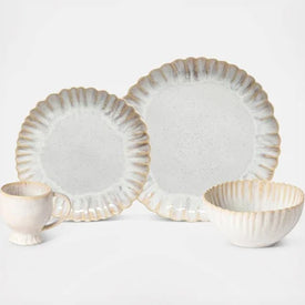 Mallorca Four-Piece Dinnerware Place Setting with Cereal Bowls and Mugs