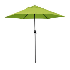 9' Steel Market Patio Umbrella with Crank Lift and Push-Button Tilt - Lime Green