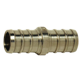 PEX Coupling 3/8 Inch Lead Free Brass Crimp x Crimp