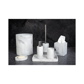 Michelangelo Bath Countertop Collection Five-Piece Set - Black/White