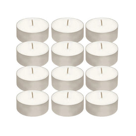 Extra-Large Unscented Tealight Candles Set of 12