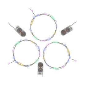 Battery-Operated LED Fairy String Lights Set of 3 - Multi-Color