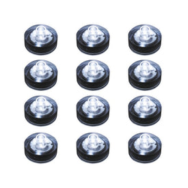 Submersible Battery-Operated LED Lights Set of 12 - White