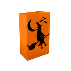 Halloween Witch Plastic Luminaria Bags Set of 12