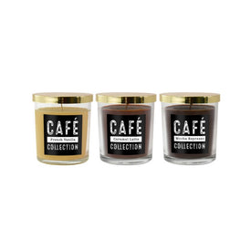 Coffee Collection Scented Wax Candles Set of 3