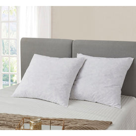 233 Thread Count Cotton Euro-Square Firm Feather Pillows 2-Pack
