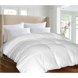 1000 Thread Count Cotton DuraLOFT Down Alternative Extra-Warmth King Comforter - White