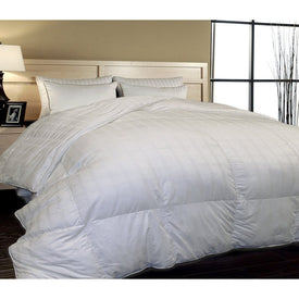 600 Thread Count Cotton Windowpane DuraLOFT Down Alternative Extra-Warmth King Comforter