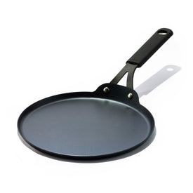 Obsidian Carbon Steel 10" Crepe Pan with Silicone Sleeve