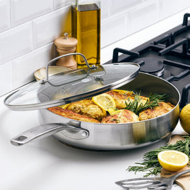 Chatham Stainless Steel 3.75-Quart Saute Pan with Lid