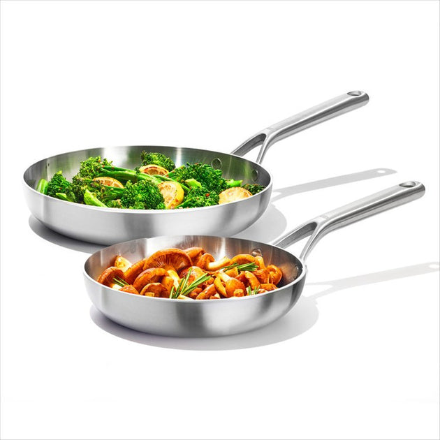 Oxo 8 Mira Tri-ply Stainless Steel Non-stick Open Frypan Silver