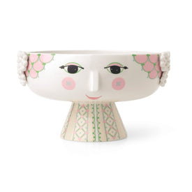 Eva 9.4" Bowl on Stand - Soft Pink