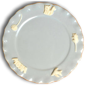 Cat Whisker Plate - French Gray