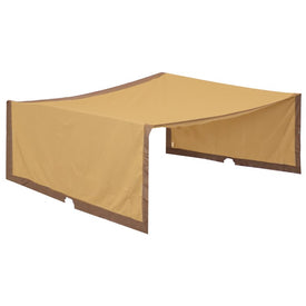 9' x 12' Polyester Retractable Pergola Canopy Shade - Tan