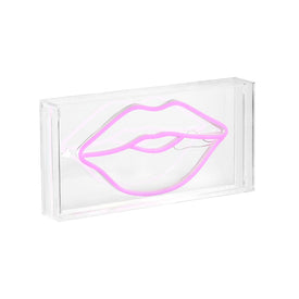 Lips 11.88" x 5.88" Acrylic Box USB-Operated LED Neon Light
