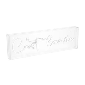 C'est La Vie 20" x 6" Acrylic Box USB-Operated LED Neon Light