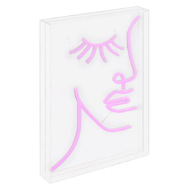 Half-Face 10.3" x 15" Acrylic Box USB-Operated LED Neon Light