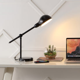 Curtis Adjustable LED Task Lamp with USB Charging Port