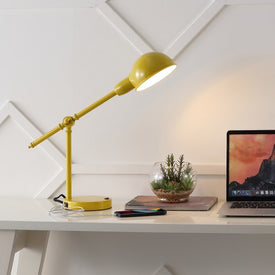 Curtis Adjustable LED Task Lamp with USB Charging Port
