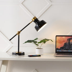 Allegra Adjustable Cantilever LED Task Lamp with USB Charging Port