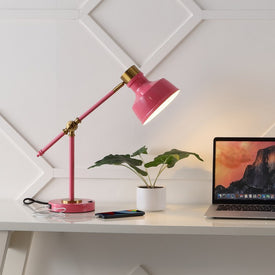 Allegra Adjustable Cantilever LED Task Lamp with USB Charging Port
