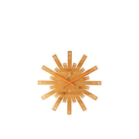 Raggiante Sunburst Wood Wall Clock