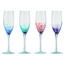 Speckle Champagne Flutes Set of 4