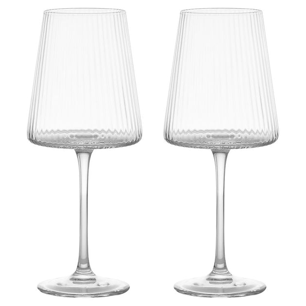 Empire Clear Wine Glasses Set Of 2 Riverbend Home 6008