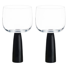 Oslo Gin Glasses Set of 2 - Black