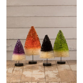 Haunted Halloween Hues Trees Set of 4